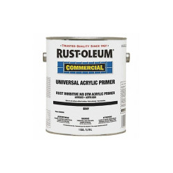 Rust-Oleum Primer,Gray,Water,Acrylic Copolymer,1gal 292606