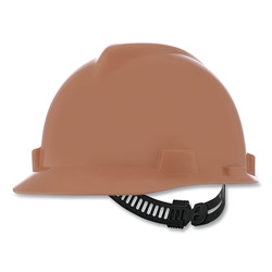 V-Gard Slotted Hard Hat Cap, Staz-On Suspension, Tan