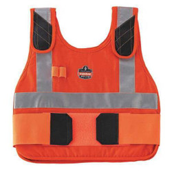Ergodyne FR Cooling Vest,Orange,4 hr.,L/XL 6215HV