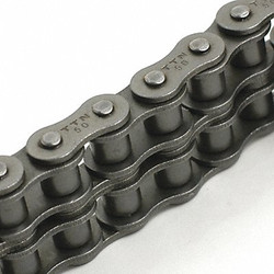 Tritan Roller Chain,10ft,Riveted Pin,Steel 12B-2 X 10FT