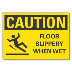 Lyle Caution Sign,10inx14in,Non-PVC Polymer LCU3-0137-ED_14x10