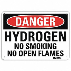 Lyle Danger No Smoking Sign,10" x 14",Alum U3-1670-RA_14X10