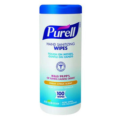 Purell Sanitizer Wipes,Canister,5-3/4 x 7",PK12  9111-12