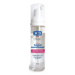X3 Hand Sanitizer,2.5 oz,Mild 10002