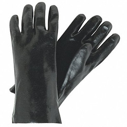 Mcr Safety Gloves,PVC,L,14 in. L,Interlock,PR,PK12 6300