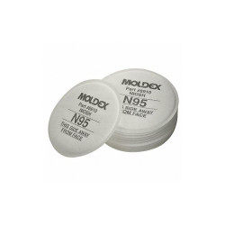 Moldex Filter,White,Threaded,PK10 8910