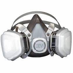 3m Half Mask Respirator Kit,M,Gray 52P71