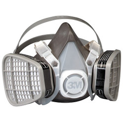 3m Half Mask Respirator Kit,L,Gray 5301