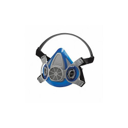 Msa Safety Half Mask Respirator,Rubber,Blue 815452