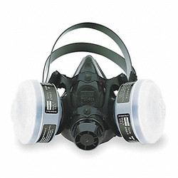 Honeywell North Half Mask Respirator Kit,M,Black 7701N95M
