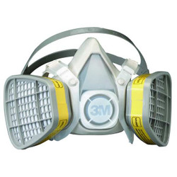 3m Half Mask Respirator Kit,S,Gray 5103