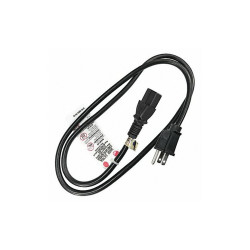 Sim Supply Power Cord,5-15P,SJT,3 ft.,Blk,10A,18/3  5XFP0ID