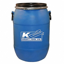 Kraft Tool Mixing Barrel w/Lid,15 gal,Plastic GG601