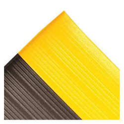Notrax Antifatigue Mat,Black,YllwBrdr,4ftx30ft 410S3430BY