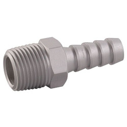 Speedaire Barbed Hose Fitting,Hose ID 3/8",NPT 30E644