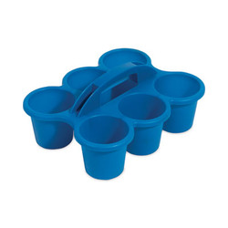 deflecto® Little Artist Antimicrobial Six-Cup Caddy, Blue 39509BLU