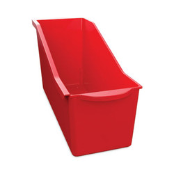 deflecto® Antimicrobial Book Bin, 14.2 x 5.34 x 7.35, Red 39508RED