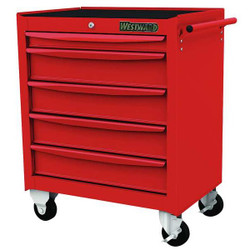 Westward Rolling Tool Cabinet, Red,Light Duty  48RJ74