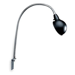 Lumapro Task Light,Gooseneck,60 W,Black/Silver 2RPJ2