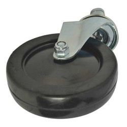 Sim Supply Swivel Caster,Soft Rubber,5 In  MHSR5SQG