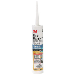 3m Fire Barrier Sealant,Tube,10.1 oz,PK12 1003-S/L-10.1OZ