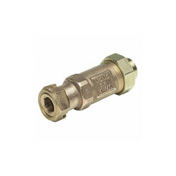 Apollo Valves Dual Check Valve,Bronze,3/8",FNPT 4NLF3A22A