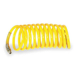 Speedaire Coiled Air Hose,1/4" ID x 25 ft.,185 psi 1VEH8
