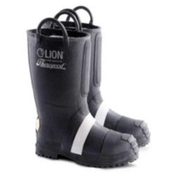 Insulated Fire Boots,10-1/2M,Steel,PR