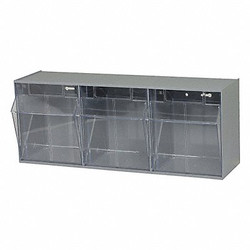 Quantum Storage Systems Tip-Out Bin,Gray,Unfinished,9 1/2 in QTB303GY