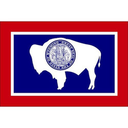 Nylglo Wyoming State Flag,3x5 Ft  146160