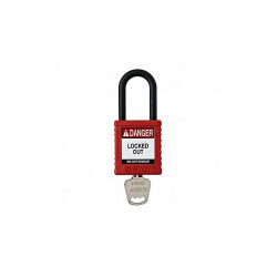 Brady Padlock,6 Pins,Red SDPL-RED-38PL-KD