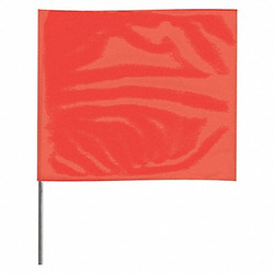 Sim Supply Marking Flag, 30", Glo Red,PVC,PK100  4530RG-200
