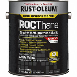 Rust-Oleum Urethane Mastic Coating,Safety Yellow 9844419