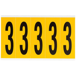 Brady Number Label,3,5in.Hx1-3/4in.W,Vinyl 1560-3