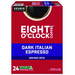 Eight O\\'Clock Dark Italian Espresso Coffee K-Cups, 24/Box 5000359068