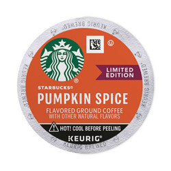 Starbucks® Pumpkin Spice Coffee, K-Cups, 22/Box, 4 Boxes/Carton 12412028