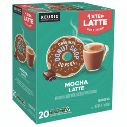 The Original Donut Shop® Mocha One Step Latte K-Cup, Vanilla, 20/Box DIE8179