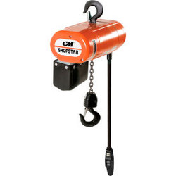 CM Shopstar 1/2 Ton Electric Chain Hoist 10' Lift 6 FPM 110V