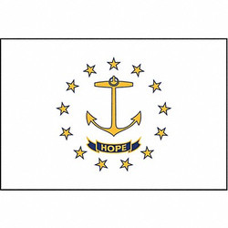 Nylglo Rhode Island State Flag,3x5 Ft  144760