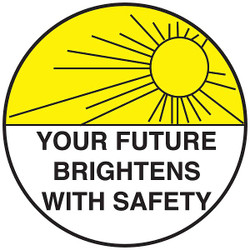 Brady Hard Hat Emblem Label,2in. dia.,Vinyl 42290