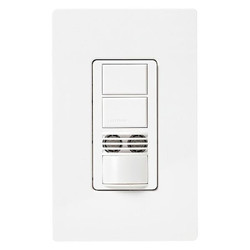 Lutron Occ Snsr,PIR/Usonic,120-277V AC,Wht  MS-A202-WH