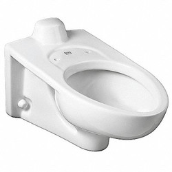 American Standard Toilet Bowl,Elongated,Wall,Flush Valve 3353101.020