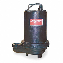 Dayton 1 HP Effluent Pump,No Switch Included 3BB86