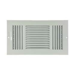 Sim Supply Sidewall/Ceiling Register,3-Way  4JRR1