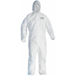 Kleenguard Coveralls,4XL,Wht,KleenGuard A30,PK21  46117