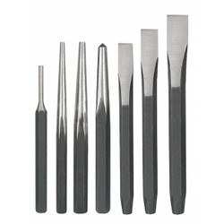 Westward Punch and Chisel Set,7 Pc 2AJB3