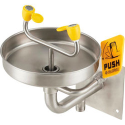 Global Industrial Emergency Eyewash Station Wall Mount Stainless Steel