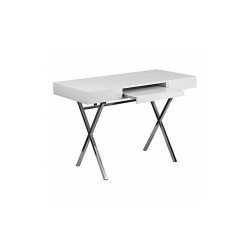 Flash Furniture Office Desk,Overall 44-1/4" W,White Top NAN-JN-2960-GG