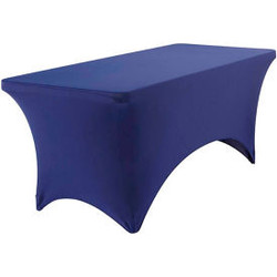 Iceberg Stretch Fabric Table Cover 6' Blue