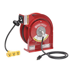 Reelcraft Cord Reel,50ft,16 AWG,Connector,120VAC L 4050 163 9
